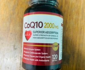 CoQ10 2000mg with Omega-3 & BioPerine (120 Softgels)