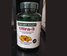 Nature's Bounty Ultra-3 Omega Fish Oil Dietary Supplement (60 Enteric Coated Softgels)